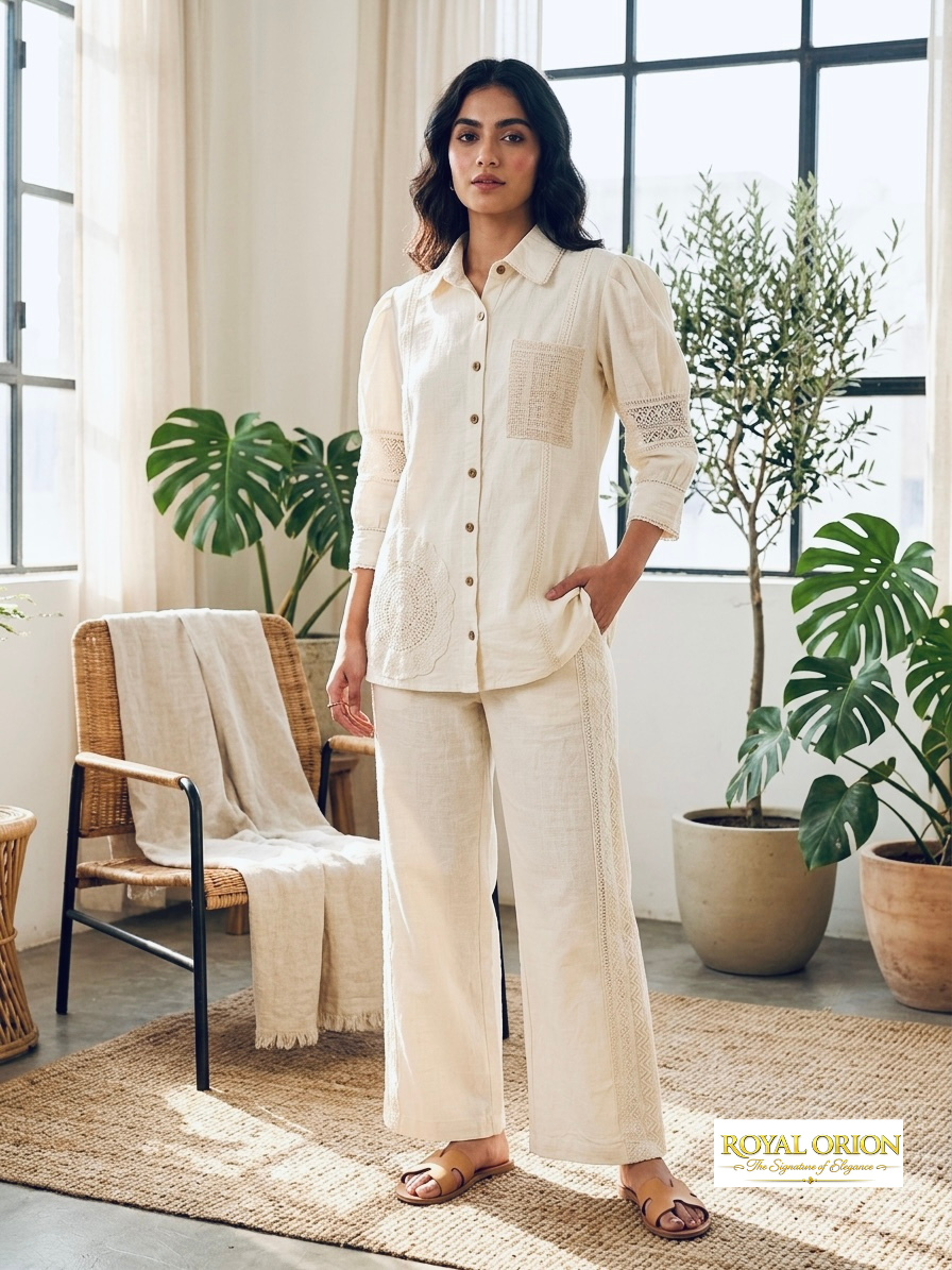 13 The Ivory Artisan Cotton Co-ord Set - Image 1