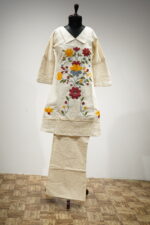 Marigold Embroidered Premium Cotton Co-ord Set - Image 2