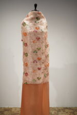 Nectar Peach Poly Organza & German Satin Suit Material - Image 2