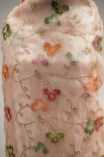 Nectar Peach Poly Organza & German Satin Suit Material - Image 3