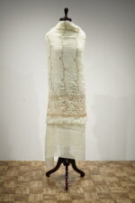 Ivory Grace Hand-Embellished Fandy Silk Unstitched Suit Set - Image 3
