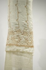 Ivory Grace Hand-Embellished Fandy Silk Unstitched Suit Set - Image 4