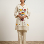 Marigold Embroidered Premium Cotton Co-ord Set