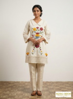 Marigold Embroidered Premium Cotton Co-ord Set