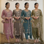 Regal Pure Georgette Suit with Heavy Jarkan & Thread Embroidery
