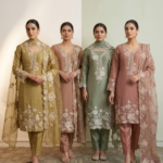 Zari & Pearl Embellished Fancy Tissue Silk Festive Ensemble
