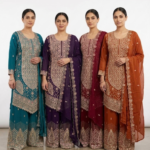 Royal Orion™ Nazakat Handcrafted Georgette Sharara Suit Set
